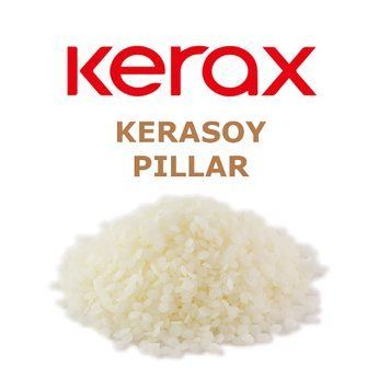 Віск соєвий Kerax Kerasoy Pillar 4120 1кг для формових свічок 4120 фото