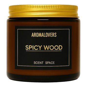 Ароматична соєва свічка AMBER SPICY WOOD 120мл id_1363 фото