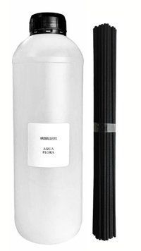 Рефіл PRO / Наповнювач для аромадифузору Aromalovers Aqua Flora 1000 мл + палички 50шт ARL2300000035 фото