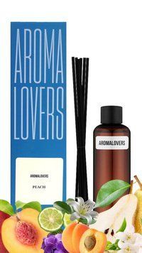 Наповнювач для аромадифузору Aromalovers Персик 100 мл + палички ARL2100000041 фото