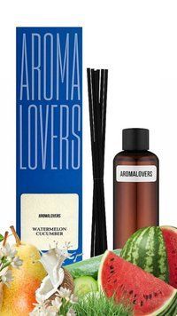 Наповнювач для аромадифузору Aromalovers Watermelon Cucumber 100 мл + палички 2492930699 фото