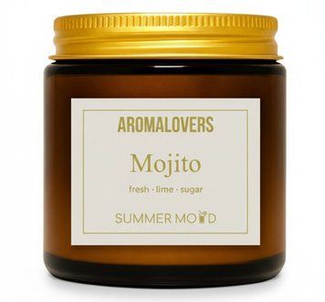 Ароматична соєва свічка AMBER Mojito 120мл id_1369 фото